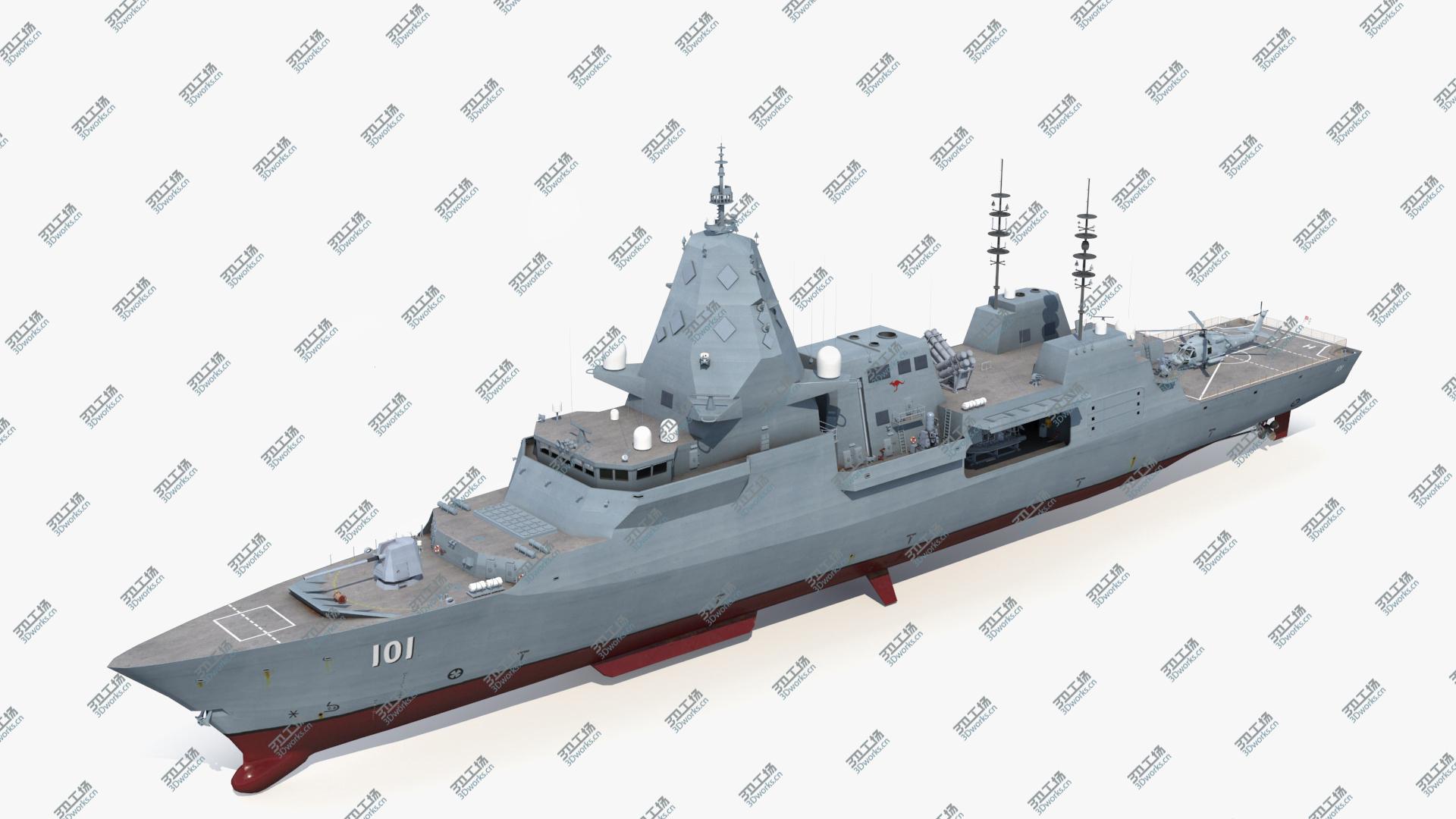 images/goods_img/20210114/3D Hunter Class Frigate with Seahawk Helicopter/2.jpg